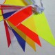 20m Red White Blue Gold Orange Yellow Triangle Bunting (65 feet)